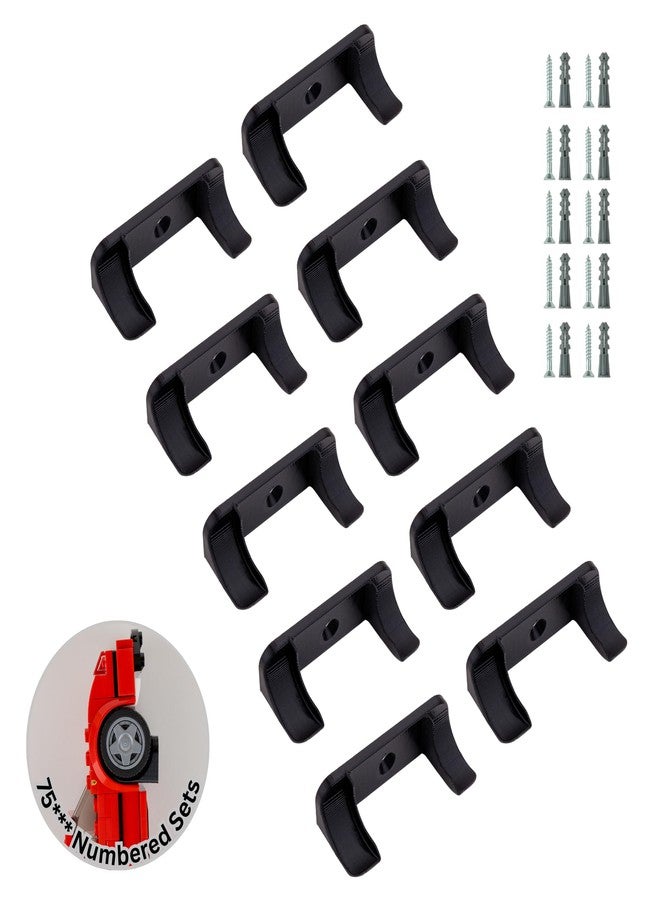 matterform Wall Mount for Lego Speed Champions (10 Pack) | Compatible with Older 75*** Sets (2019 and Earlier) | Car Model Display Hanger & Holder - Image 1